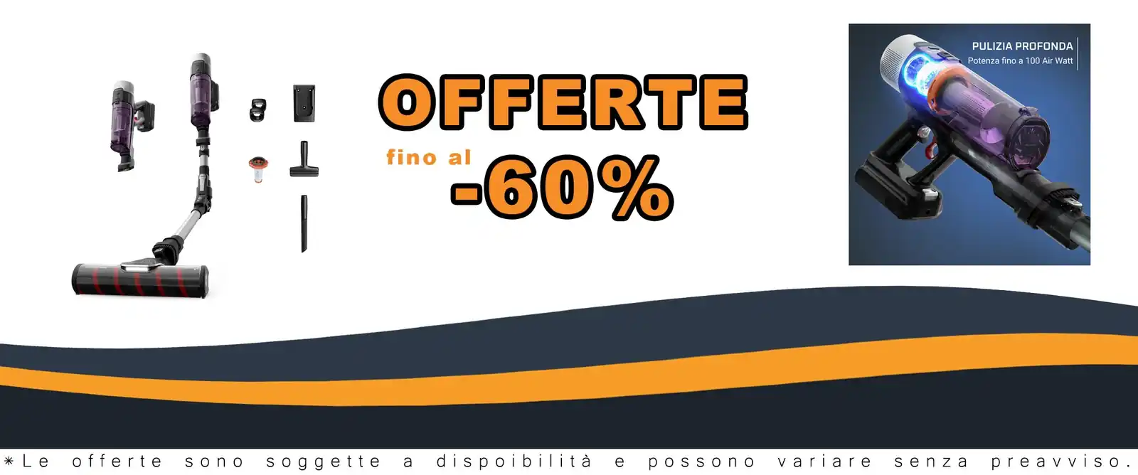 Succhio a vuoto potente aspirapolvere Rowenta senza fili