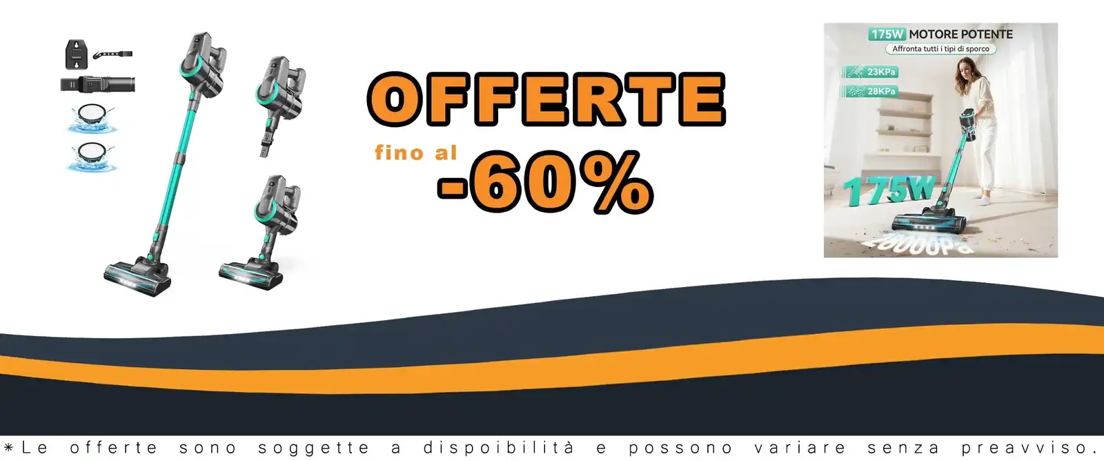 Pulire ed efficiente aspirapolvere Wireless Ziaggnar 6 in 1