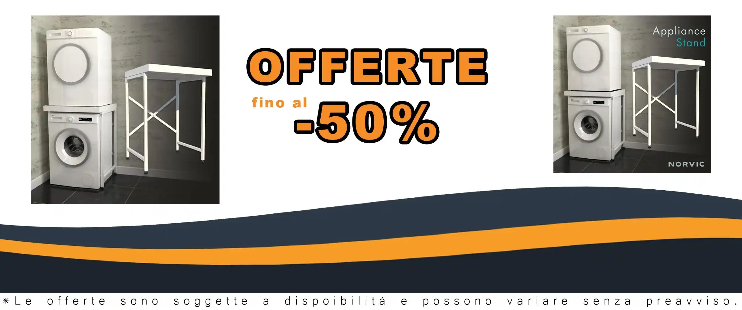 Stantio per lavatrici con piede anti-tilt