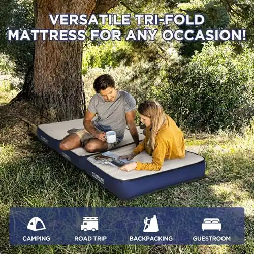 Camping Air Mattress Ultraleggero 75x28x14cm - Dettaglio