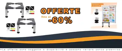 Carrello Lavaggio 4 Piedi Flessibile Antivibrante per Frigorifero e Macchina da Stiro