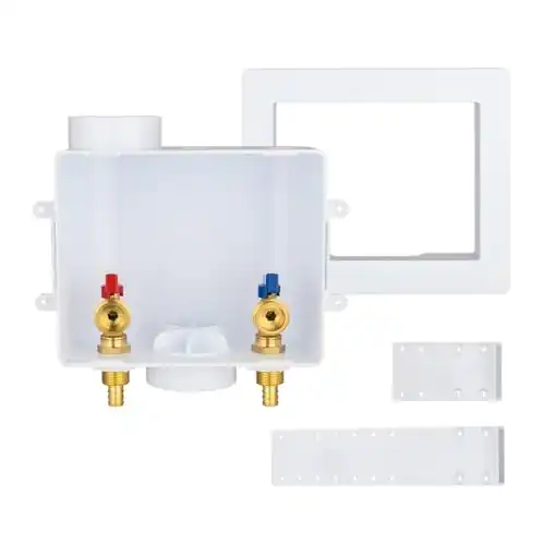lastra per lavatrice con 3 connessioni in pex per outlet e centro drain