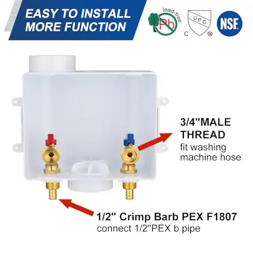 EFIELD Lavatrice Box Connettrice Pex 3/4