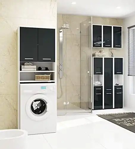 Hanging Wòrdrobe per Lavatrice | Scaffale Bagno Stoccaggio Spazio - Dettaglio