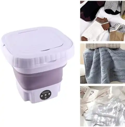 Lavatrice Qcwwy Mini Automatica, 11 Litri, Scaffale Bagno Spazio Economico - Dettaglio