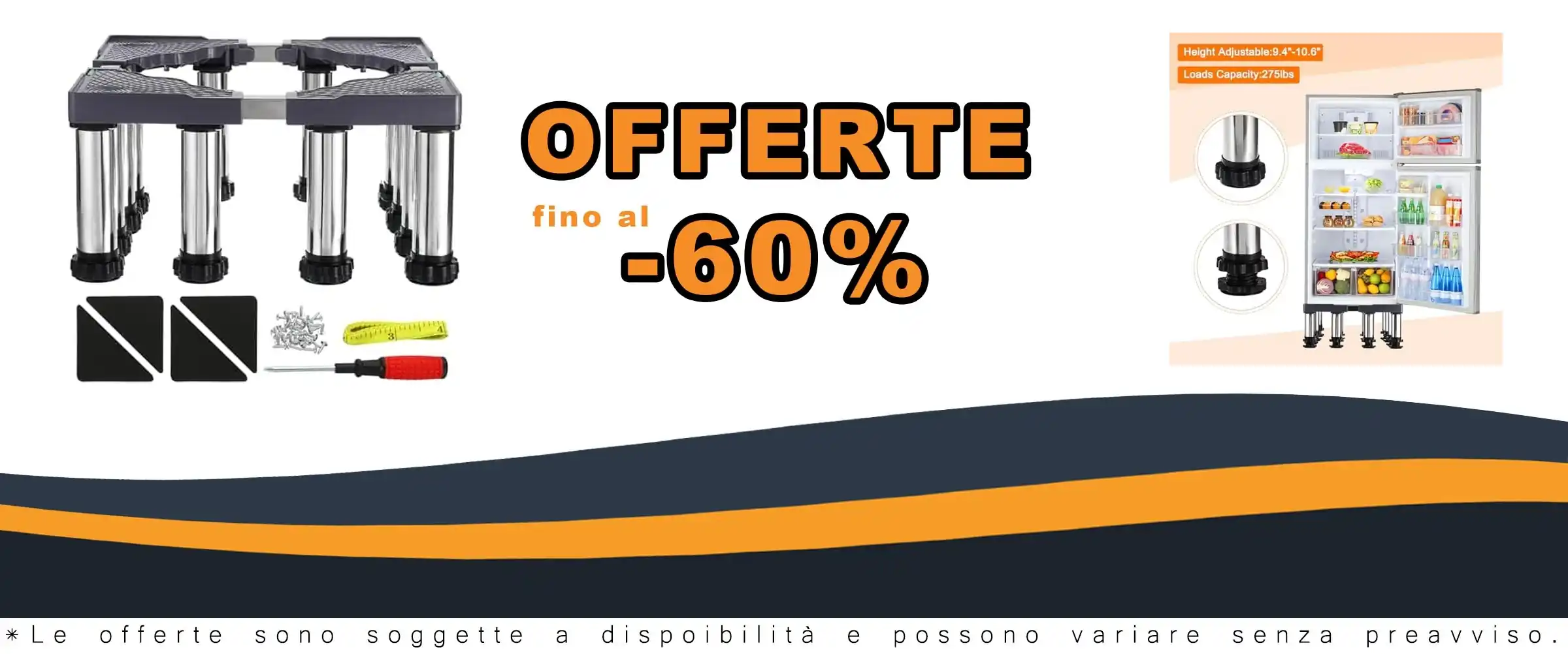 Carrello Lavatrice 12 piedi base resistente e multifunzionale