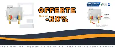 Scatola di uscita per lavatrice Rame Pressione 1/2 Pollice