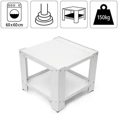 Titolare per Lavatrice e Secatore - Scaffale da 60x50 cm - Dettaglio