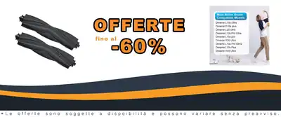 Accessori di Rimpacco per Vacuum Cleaner Dreame - 2 Pennelli Principali + 4 Pennelli Latere + 4 Pelli da Pulire + 4 Sacchetti + 4 Filtri HEPA