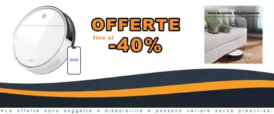 OKP K5 Pulitore Robotico 2500Pa Efficiente