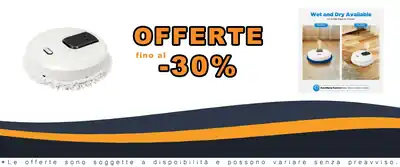 Robot Aspirapolvere Multiusaggi con Funzione Bagnata/Secca Ricarica USB