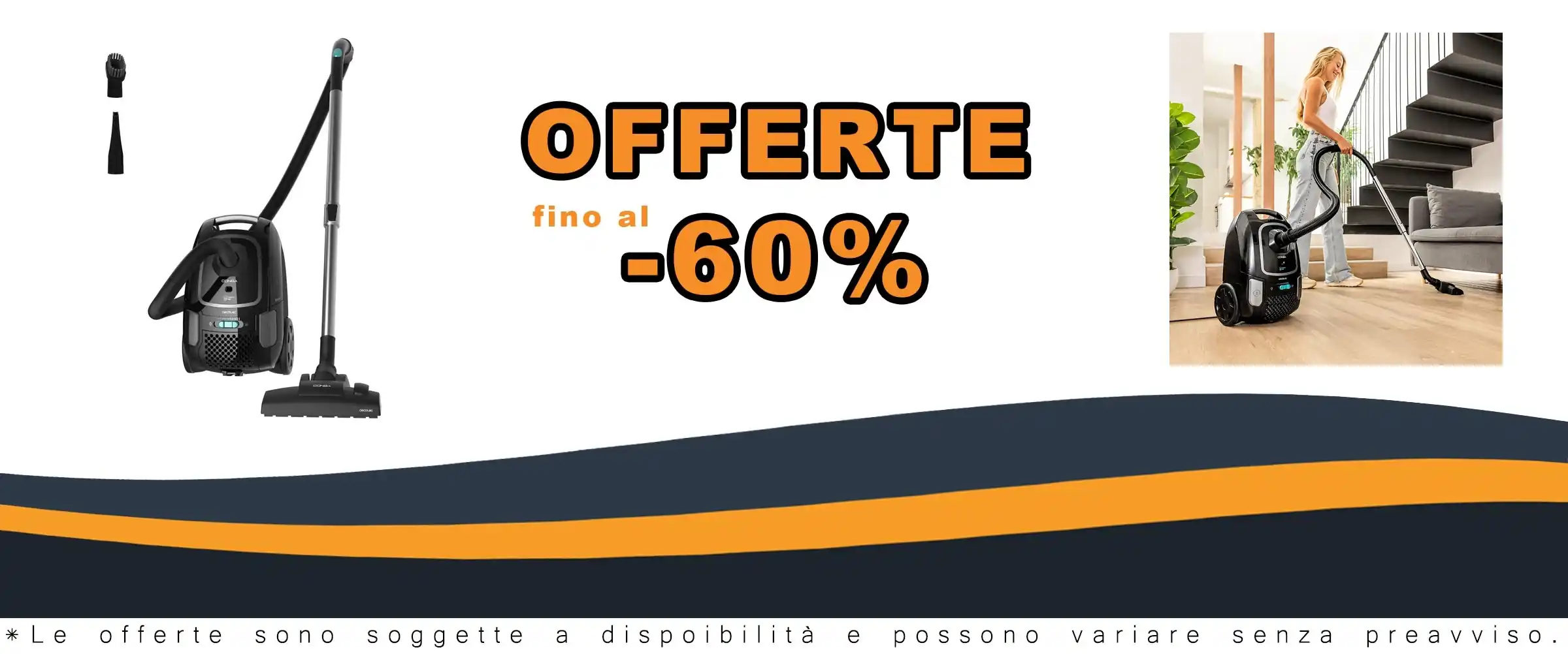 Aspirapolvere Conga Powerbag 4000 XL con sacco da 4 L e tubo telescopico in metallo